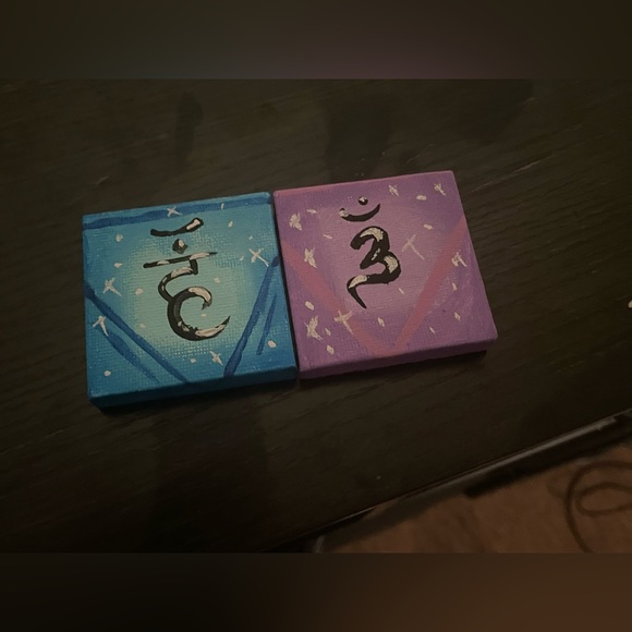 BLESSED ANGELS Mini Chakra Collection✨ 7 pc Chakra paintings - Picture 5 of 7